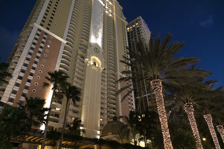 Acqualina Resort at Night