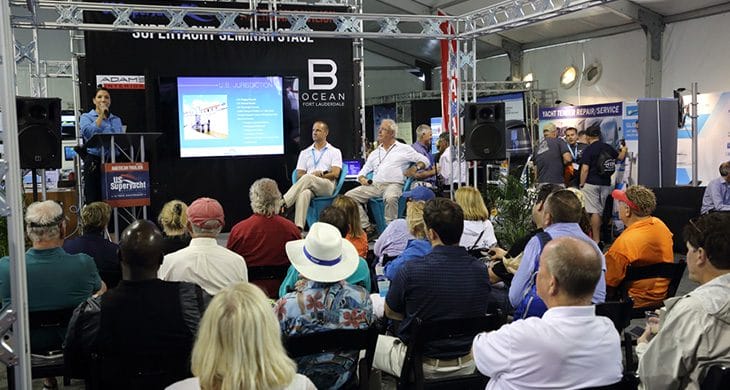 Marine seminars at the Fort Lauderdale International Boat Show.