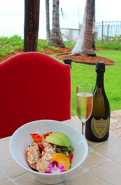 Chilled Lobster and Dom Pérignon