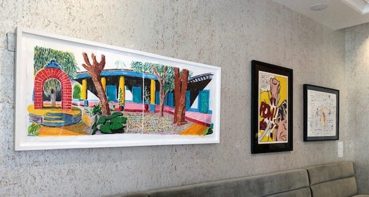 Roy Lichtenstein art at AQ Bar in Miami, Florida 