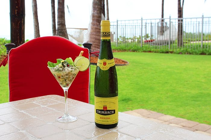 Mojito Ceviche and Riesling