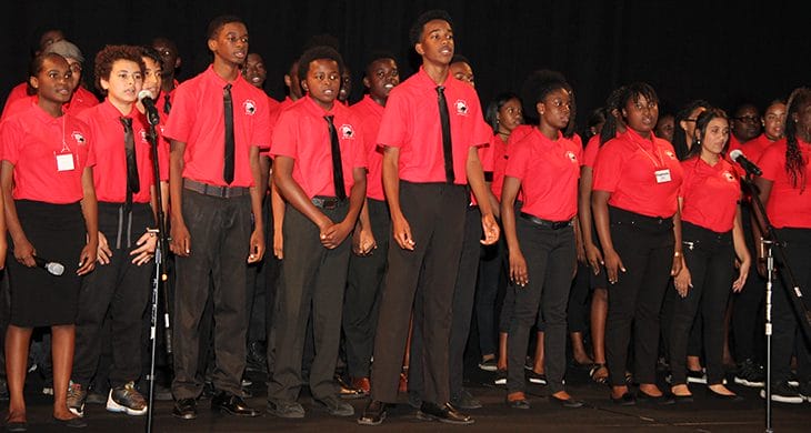 I Have A Dream Miami Dreamers singing at gala in Miami, Florida