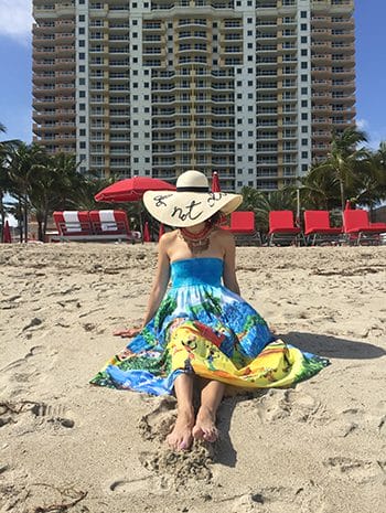 Carrie Colbert on the Beach