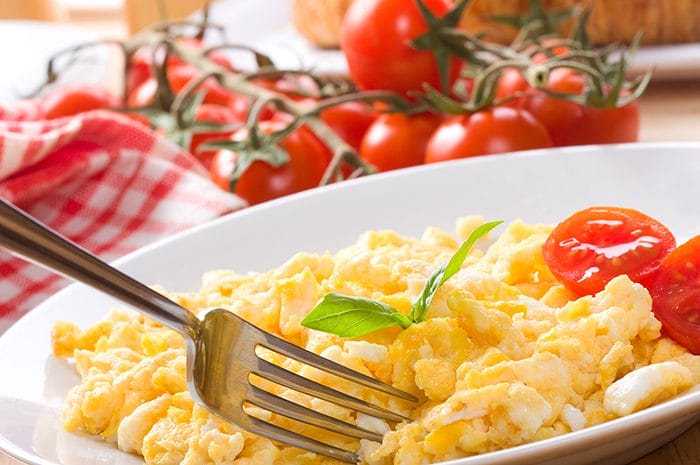 Scrambled Eggs and Cheese