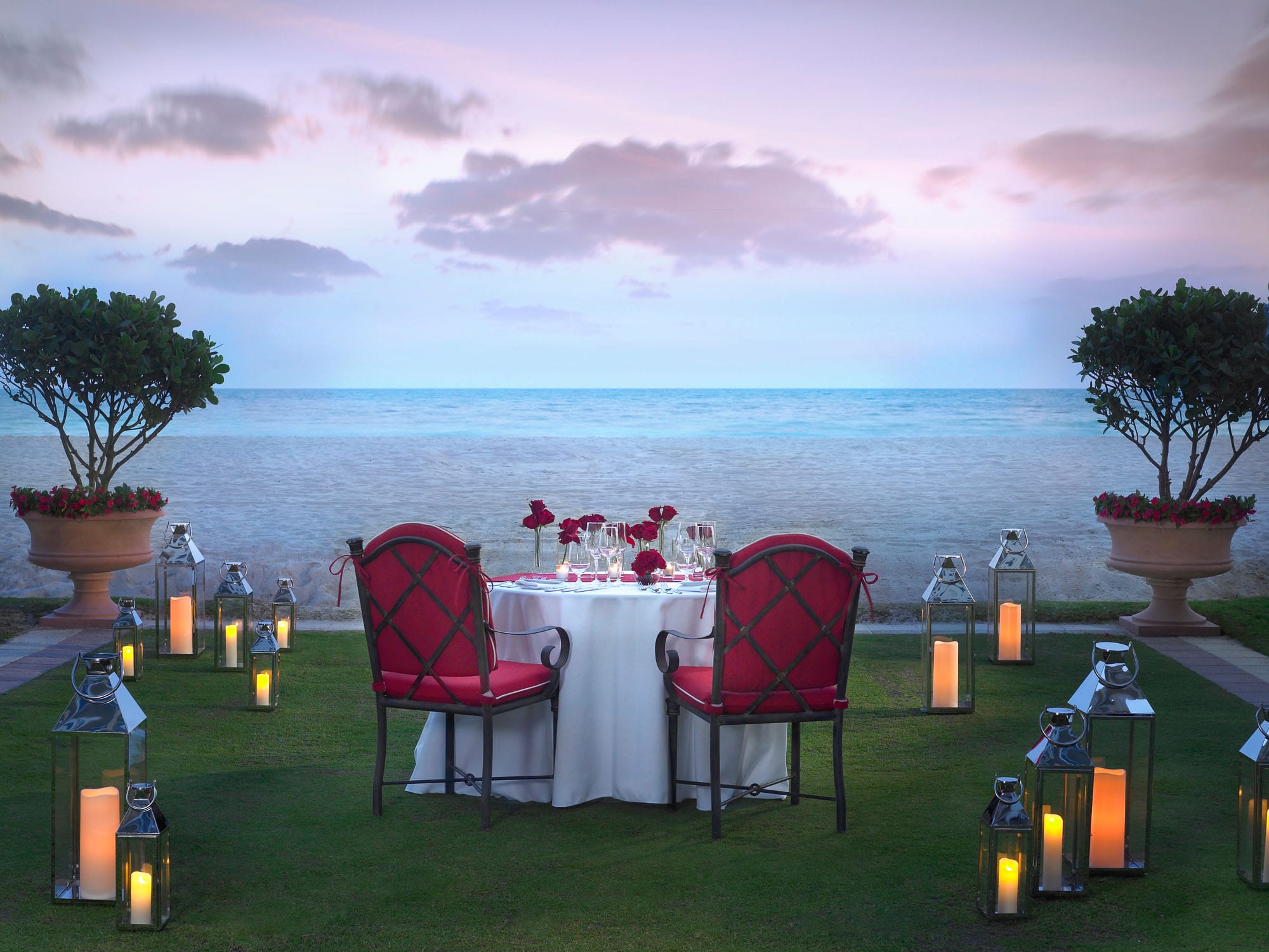 Acqualina Beachfront Dinner at Sunset
