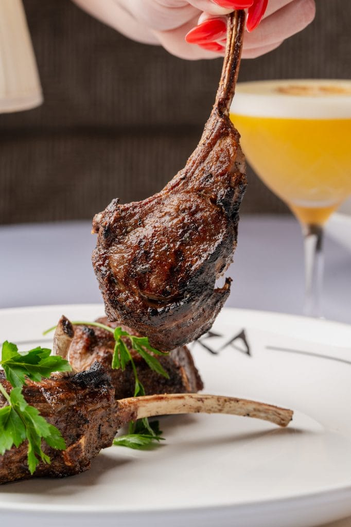 Avra Miami Lamb Chops dish