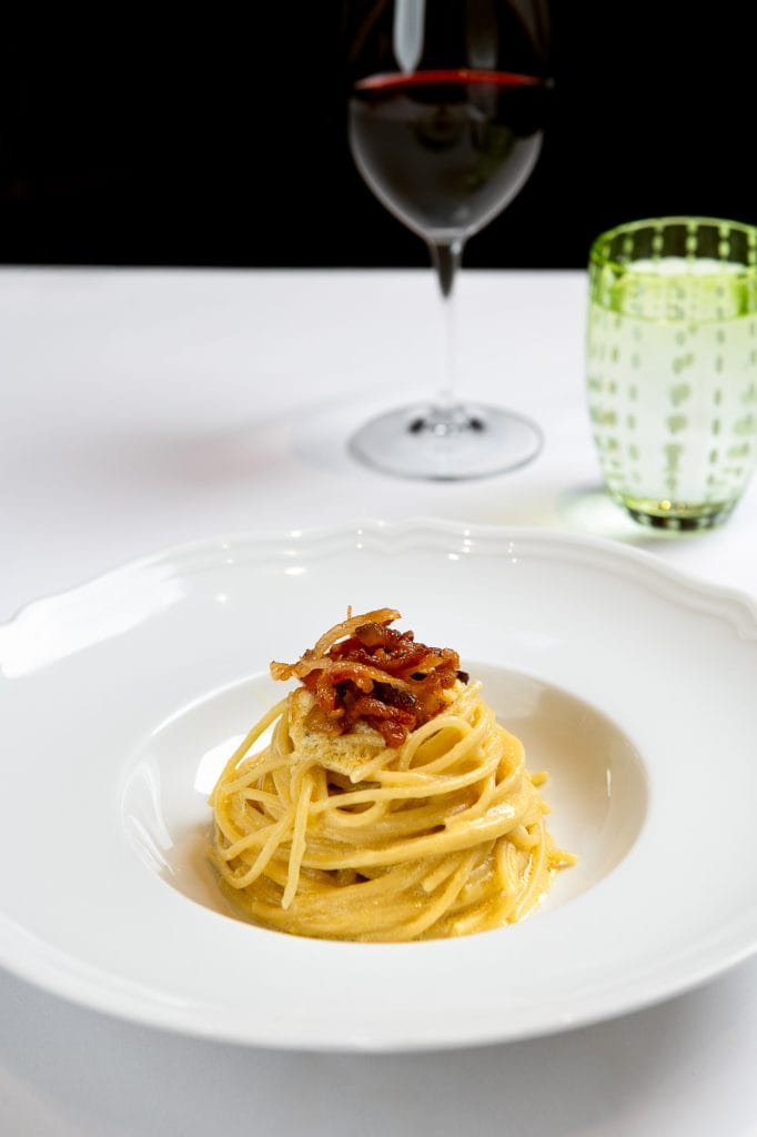 Il Mulino's Spaghetti alla Carbonara dish