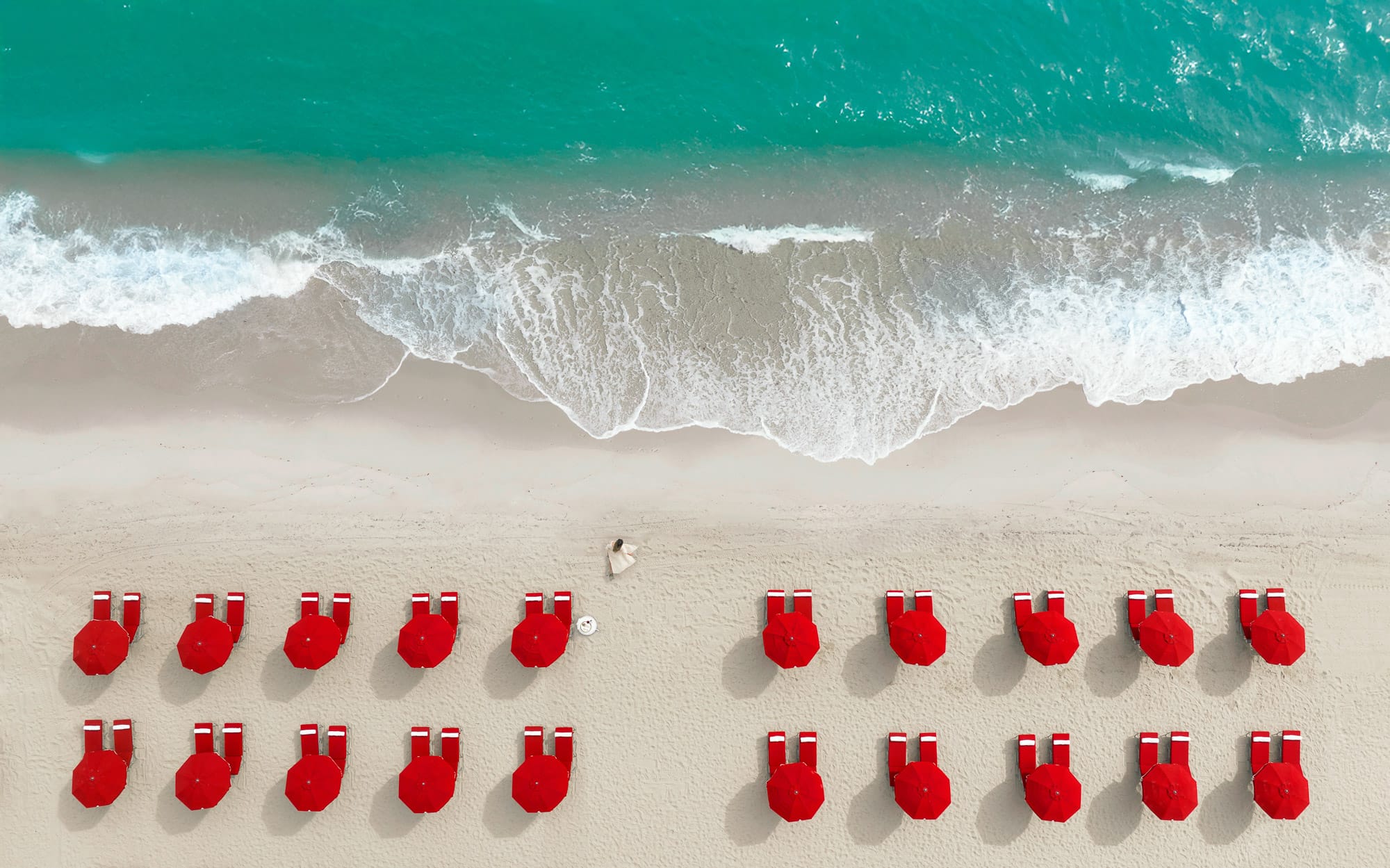 Acqualina Beach Aerial View