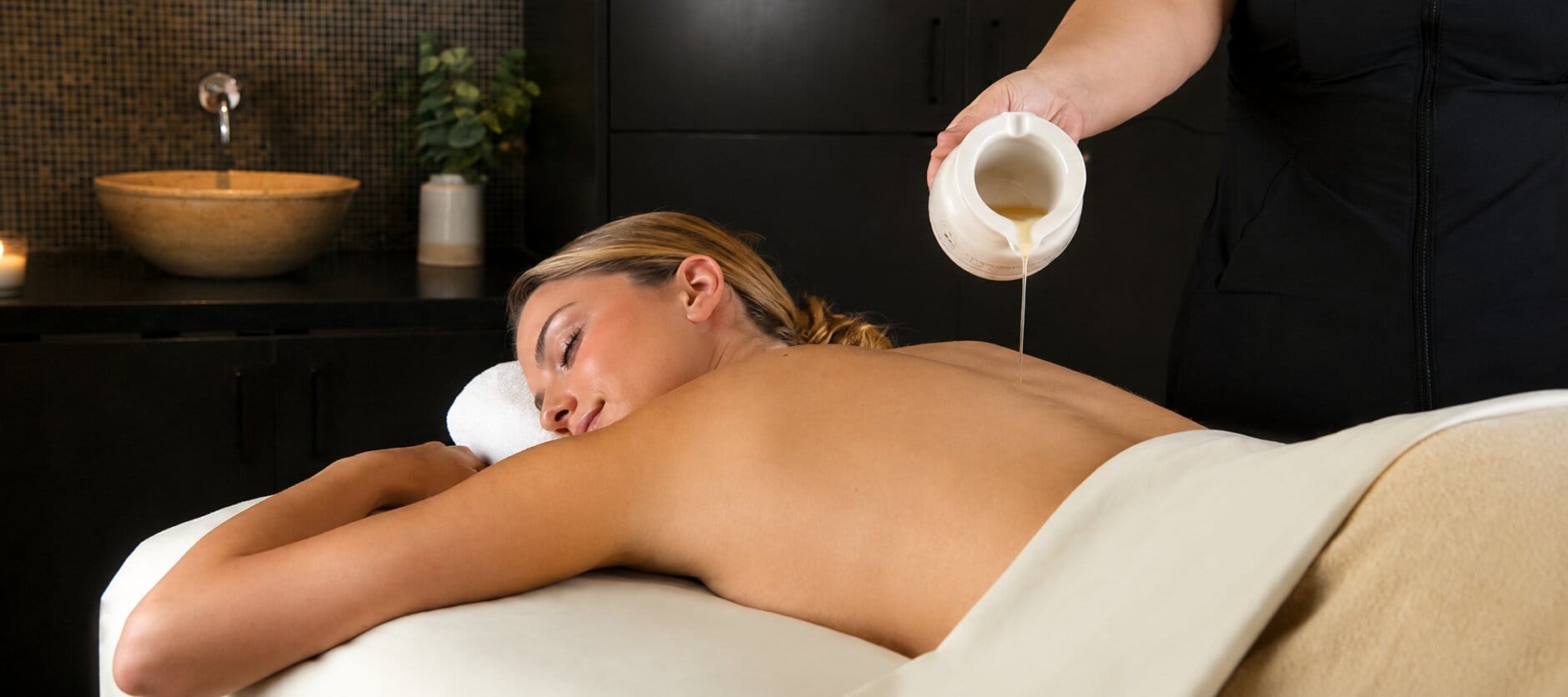 woman laying